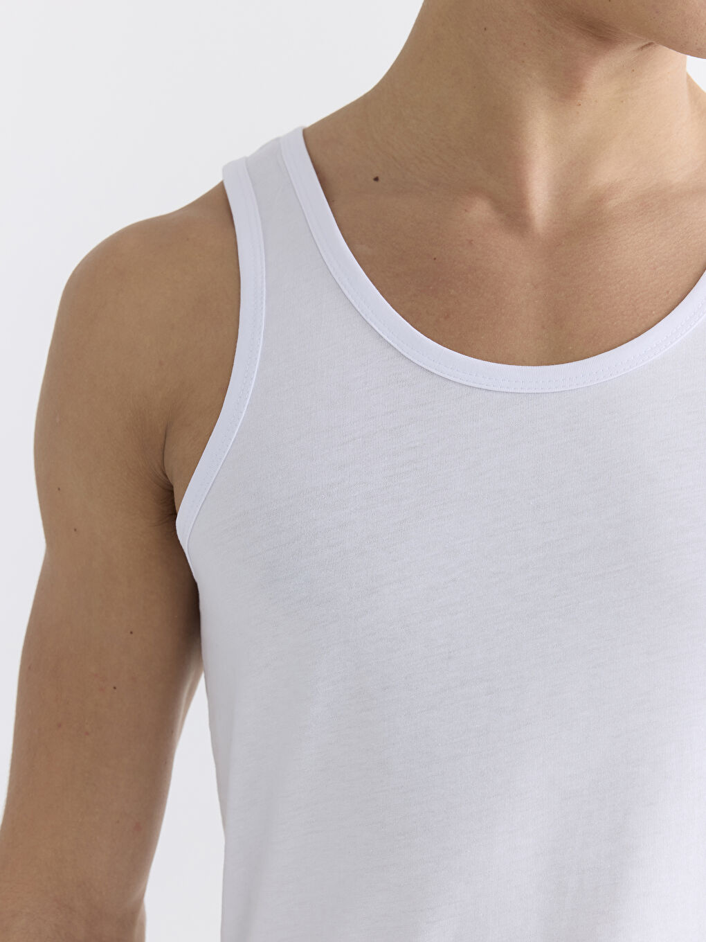 Maiou pentru Bărbați din Jerseu cu Guler în formă de U, Pachet de 3 bucăți-8