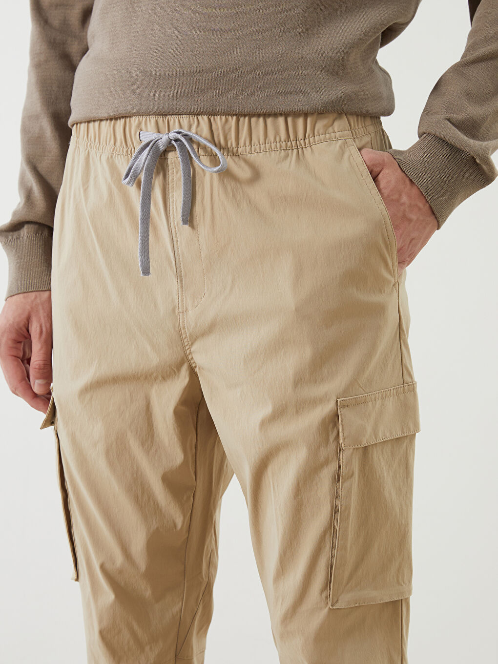 Slim Fit Men's Cargo Trousers-2