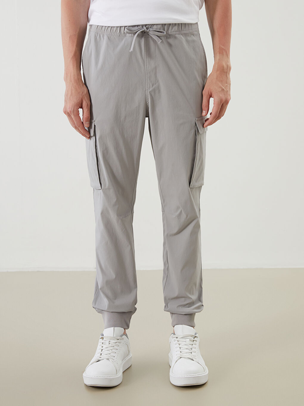 Man GREY Cargo Pants-1