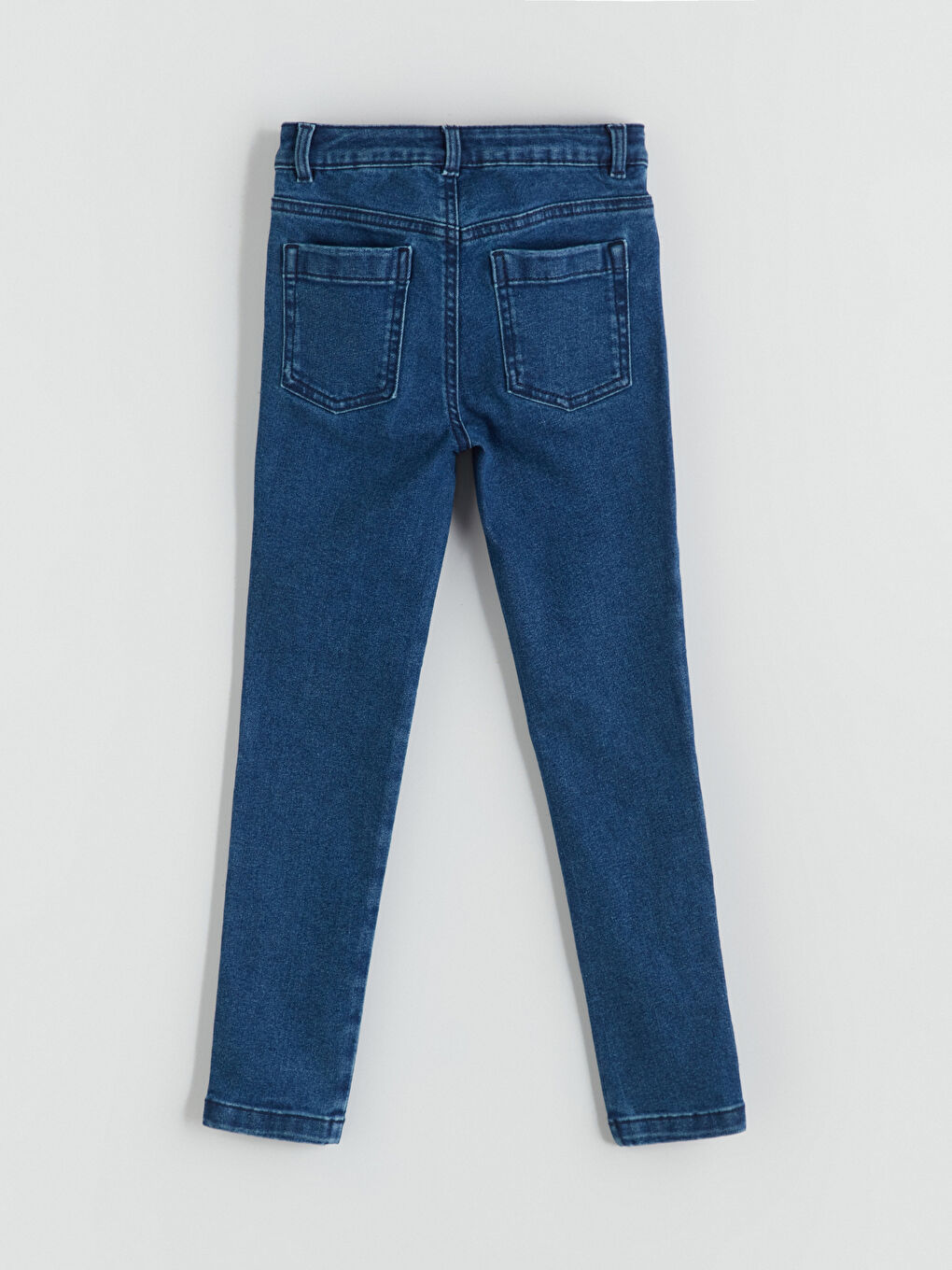 Girl's Jean Trousers with Adjustable Elastic Waist-2