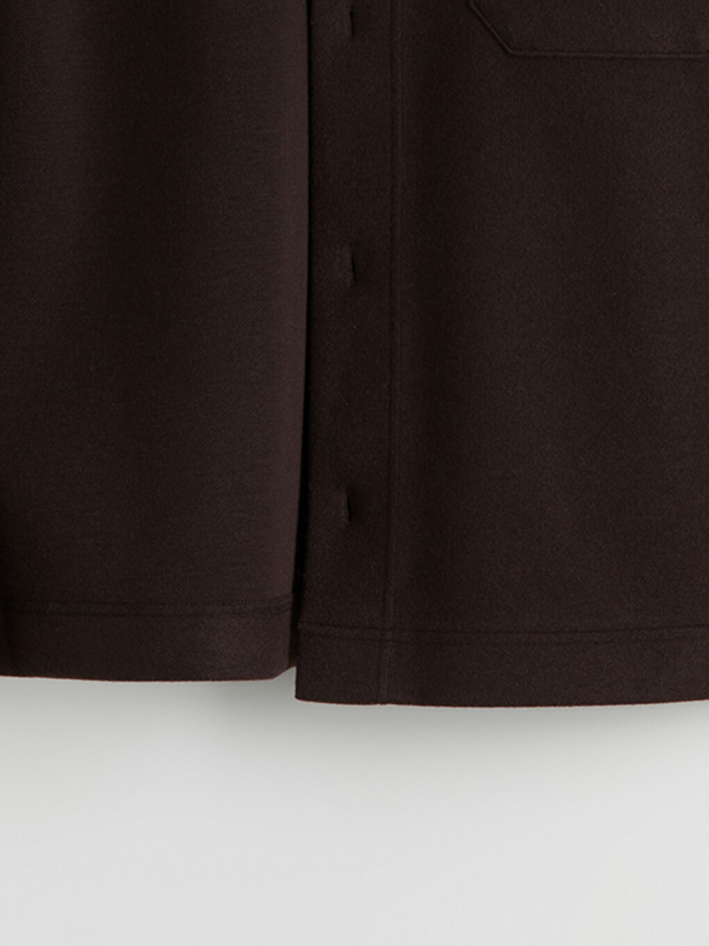 Kahverengi Regular Fit Uzun Kollu Kaşe Erkek Gömlek Ceket-5