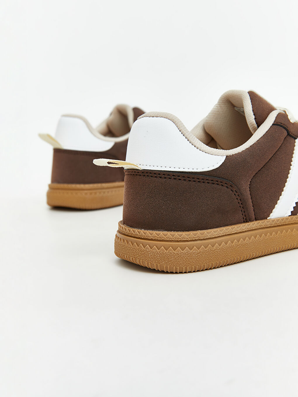 Kahverengi Bağcıklı Kız Çocuk Spor Ayakkabı-4