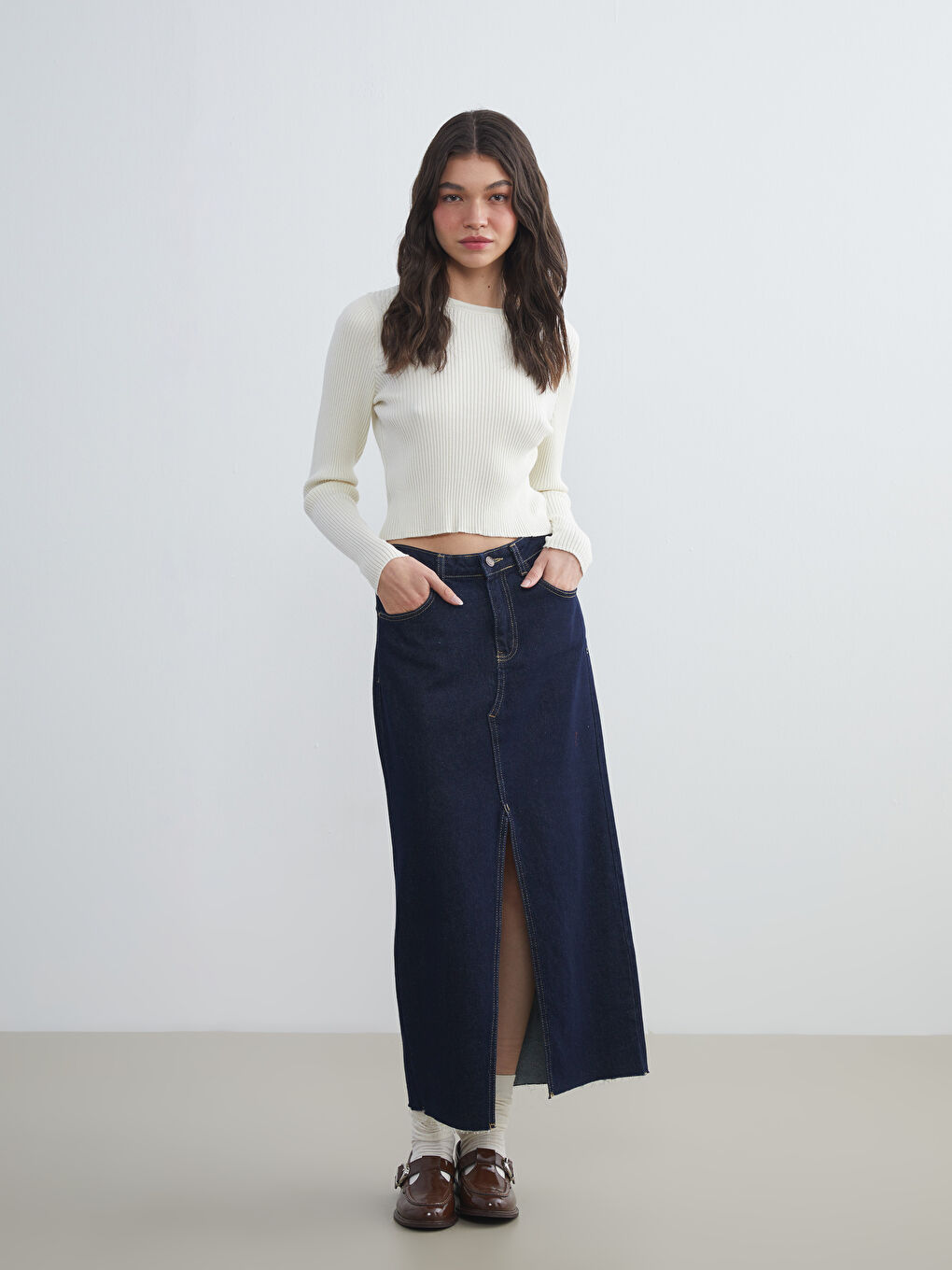 XSIDE Crew Neck Women's Knitwear Sweater -W5FN97Z8-YKU