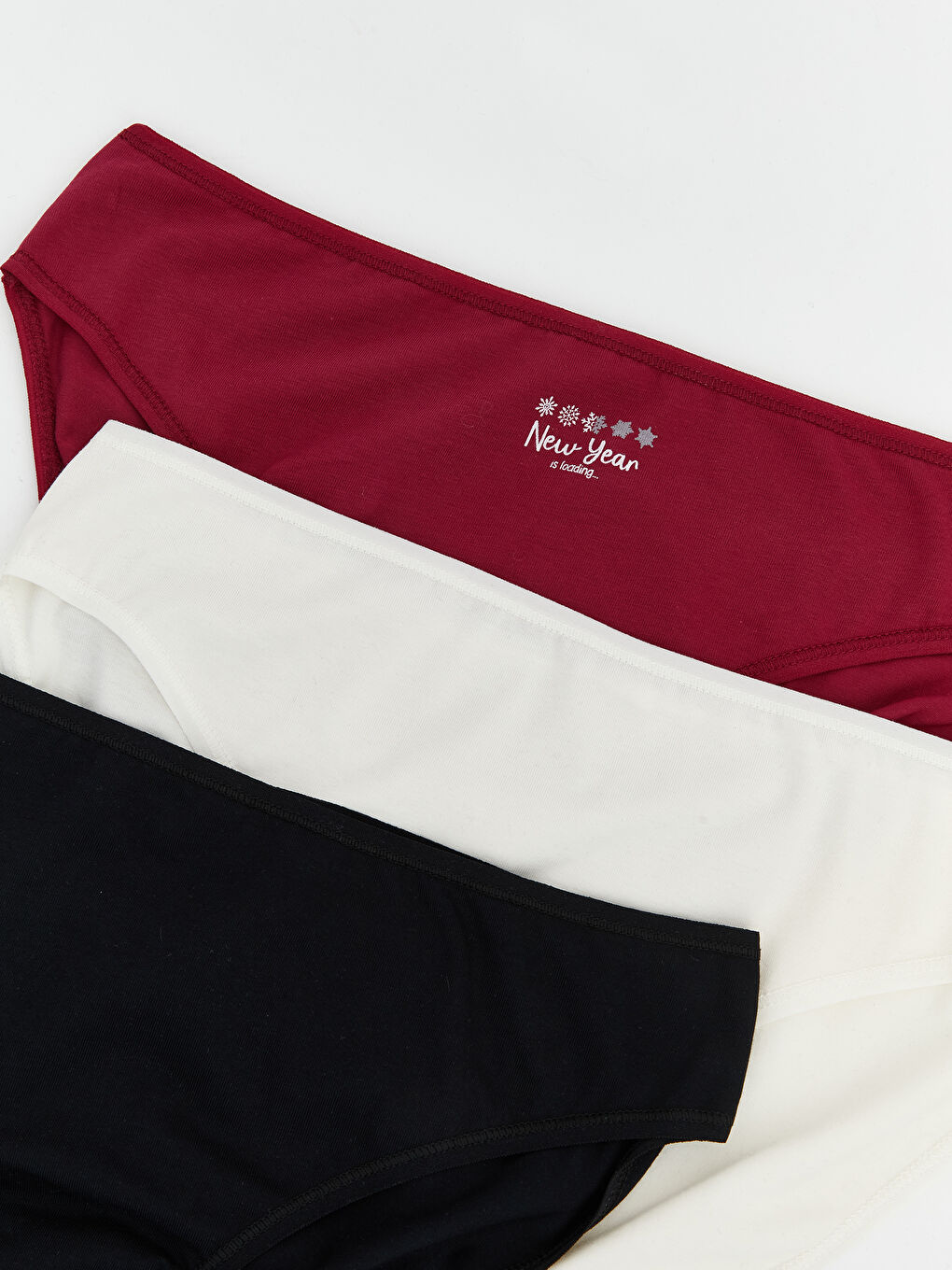 Mürdüm Baskılı Bikini Külot 3'lü-2