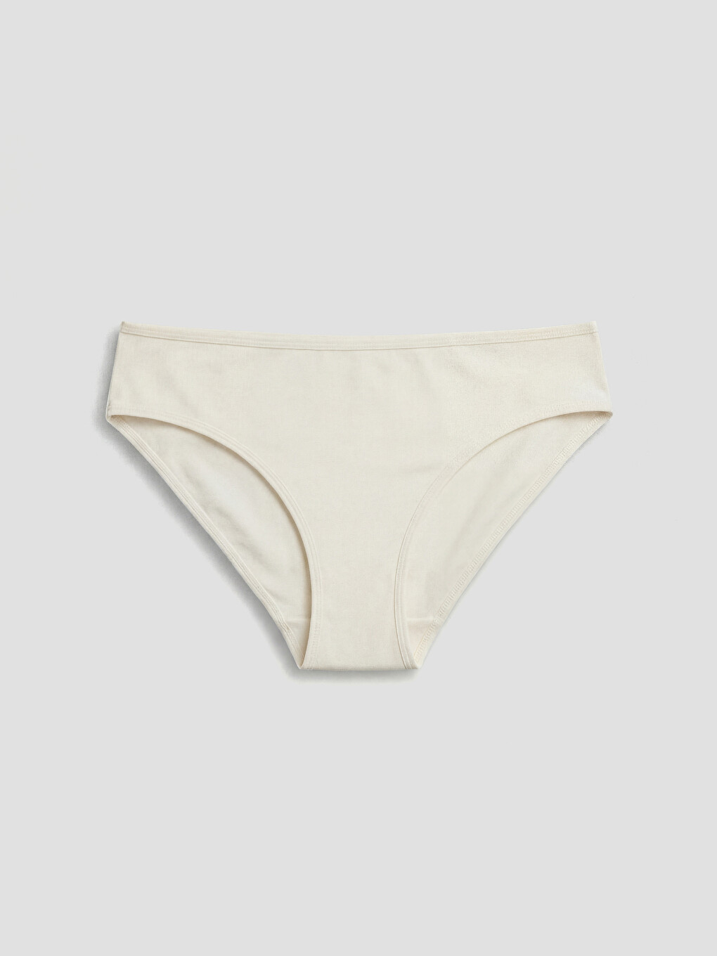 Ekru Düz Bikini Külot