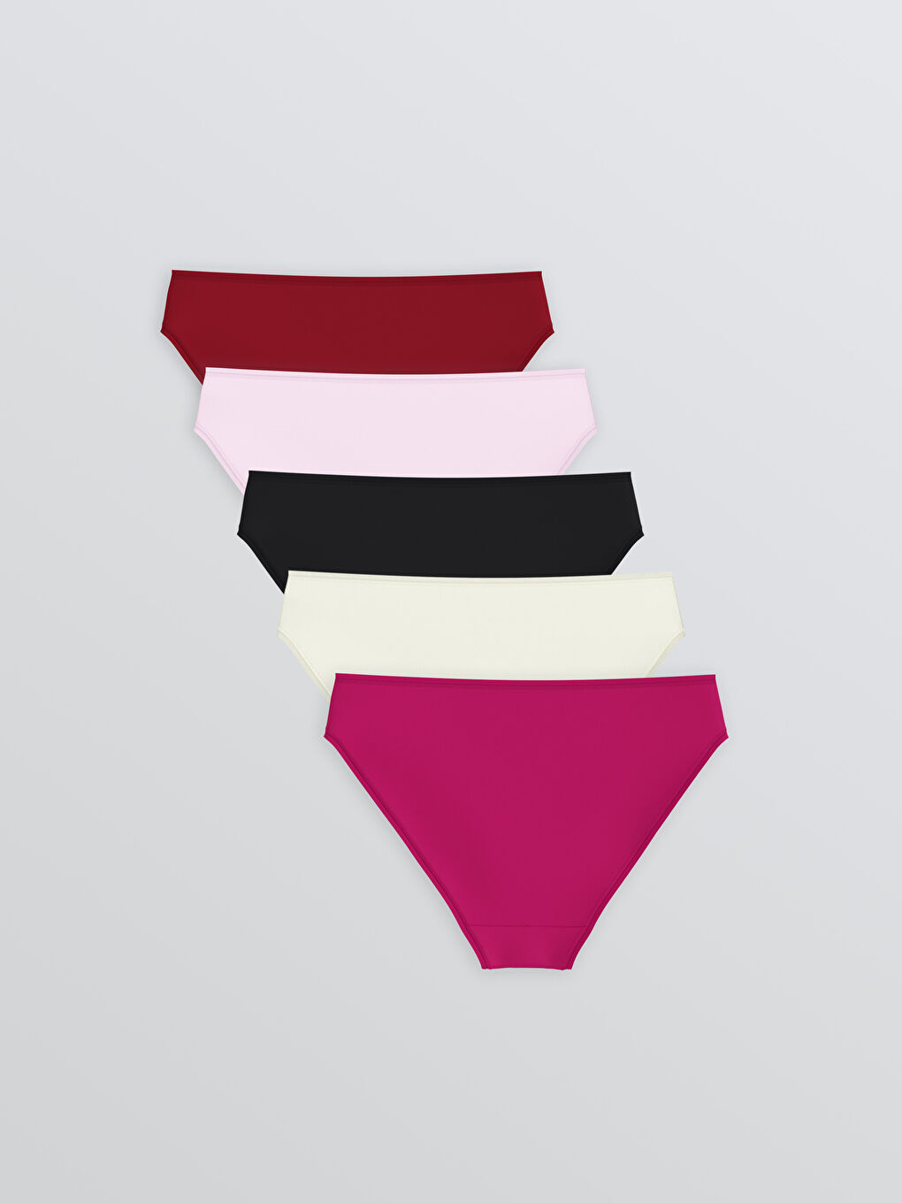 Plain Bikini Knickers 5 Pack-1
