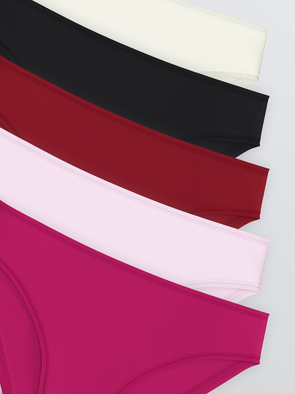 Plain Bikini Knickers 5 Pack-2