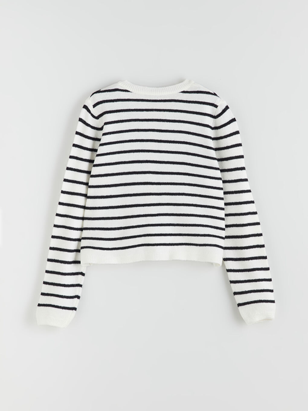 XSIDE Crew Neck Striped Women's Knitwear Cardigan -W5FO26Z8-LEG