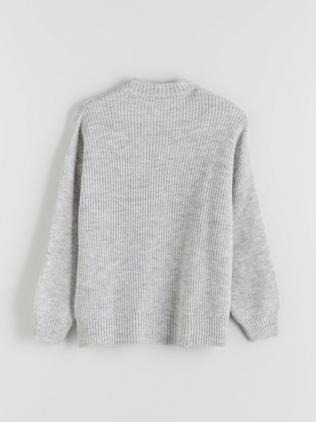 Funnel Neck Women's Knit Sweater-5