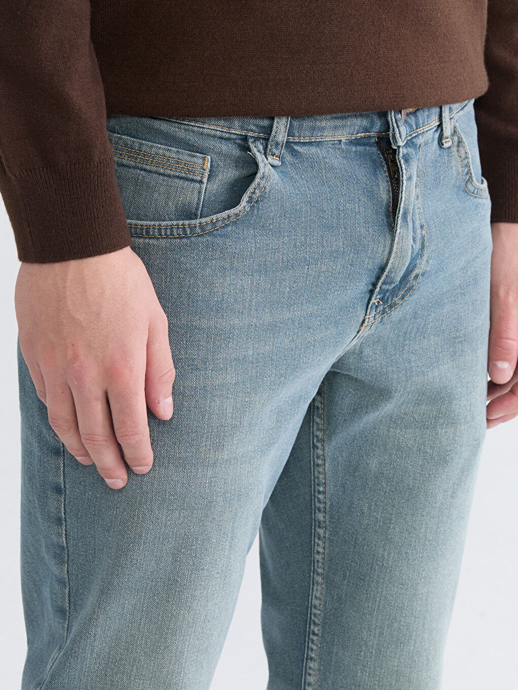 Yeşil 730 Havuç Kalıp Erkek Jean Pantolon-2