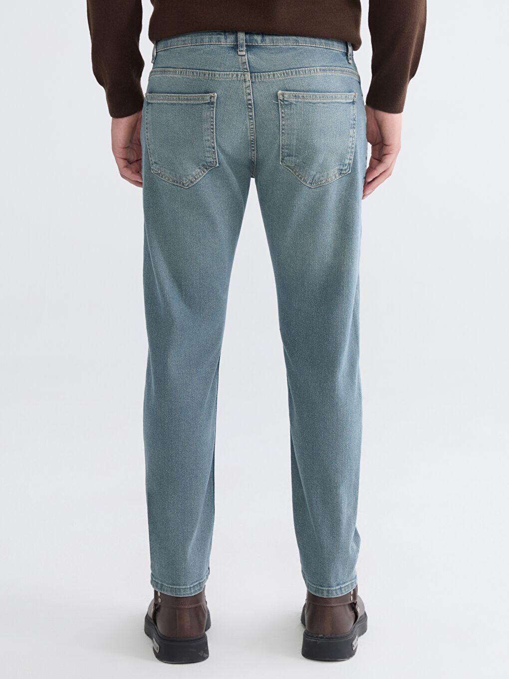 Yeşil 730 Havuç Kalıp Erkek Jean Pantolon-3