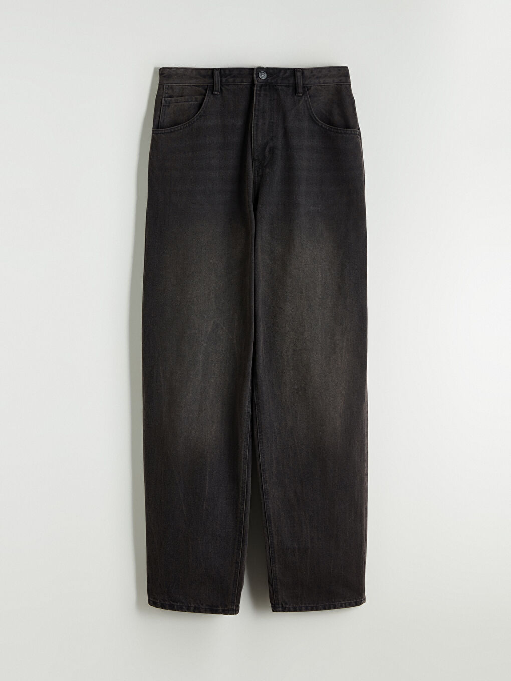 Мужчины Черный Джинсы-4