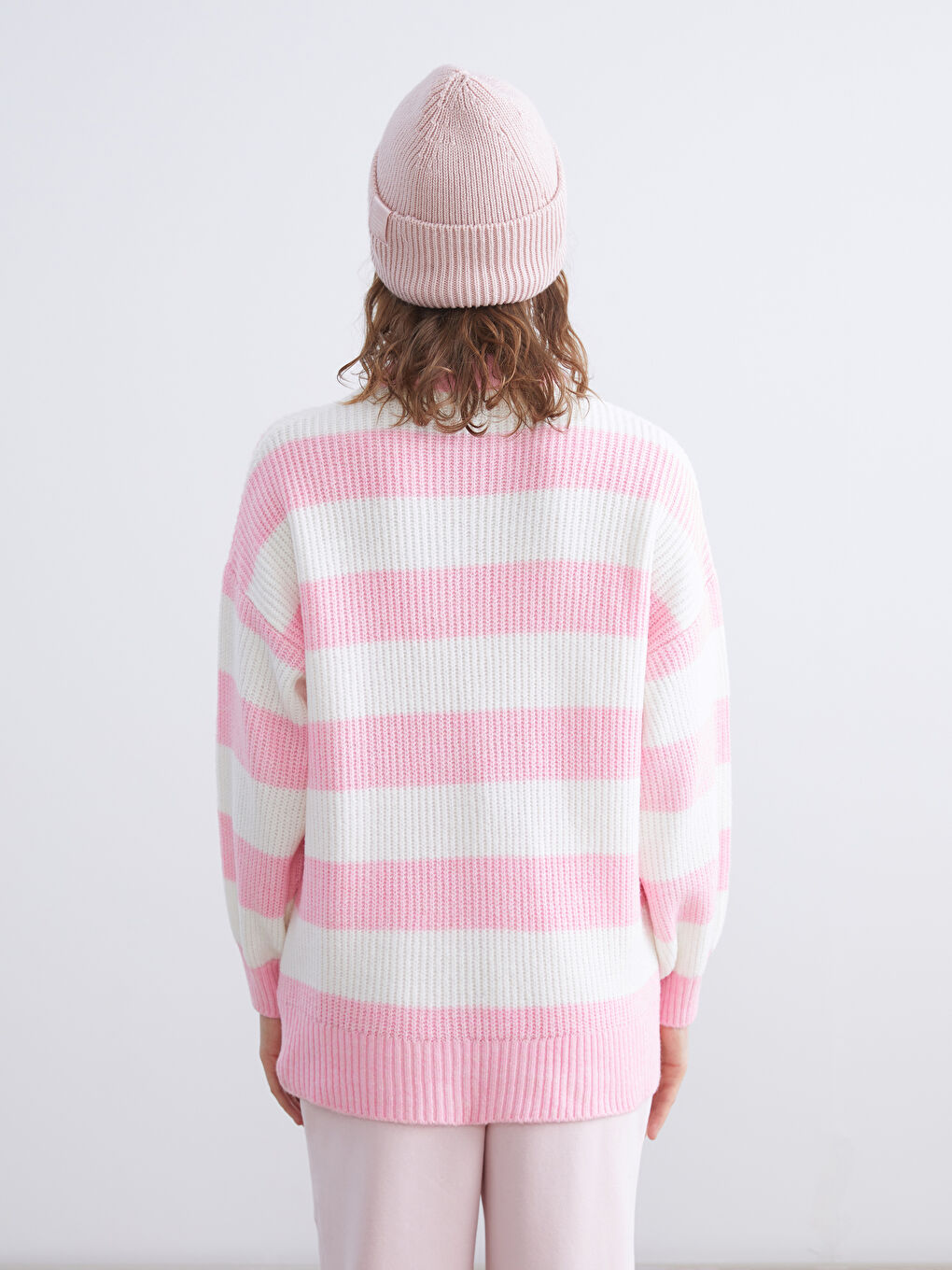 Žena RUŽIČASTA Džemper -3