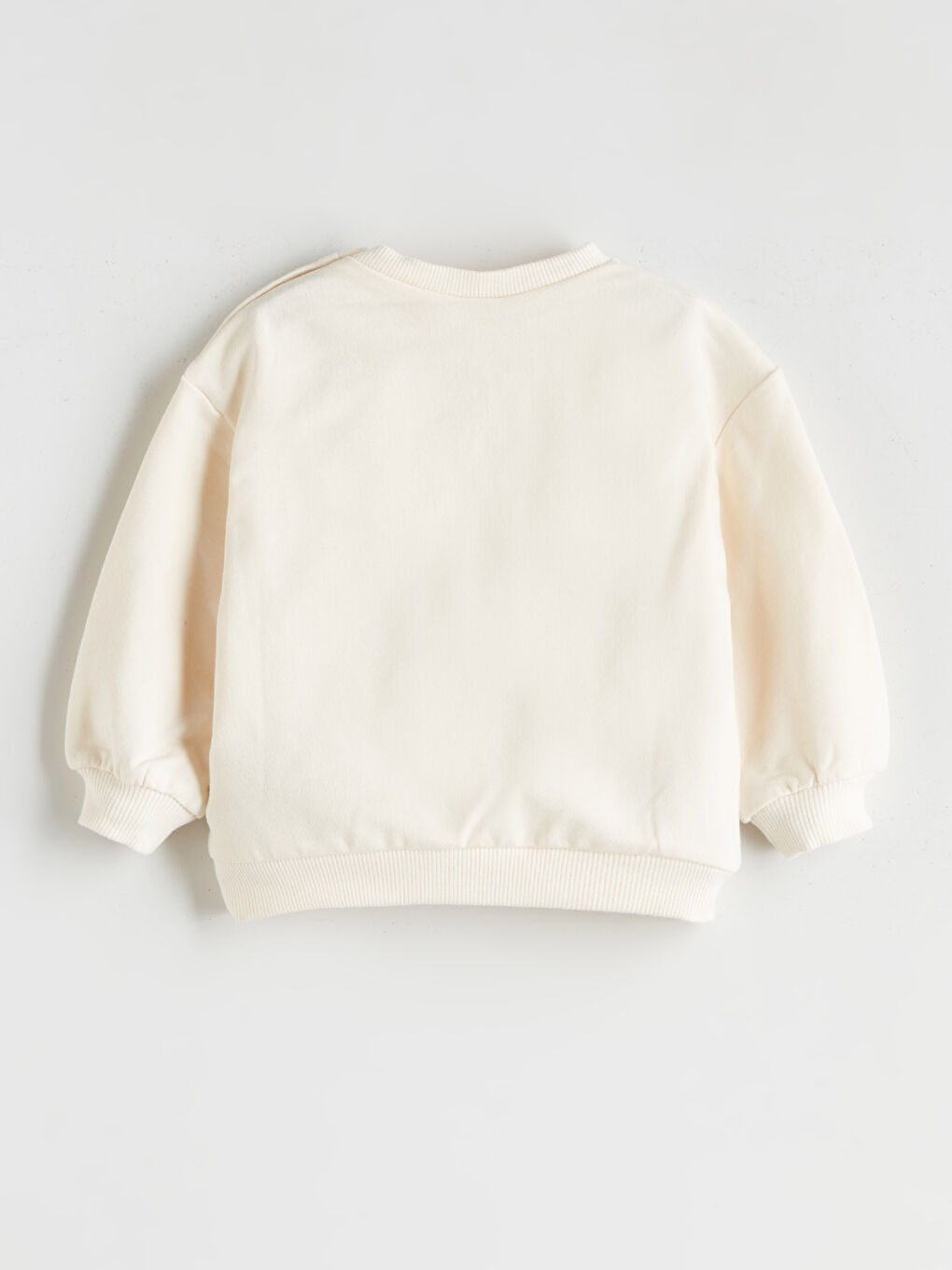 Ekru Yılbaşı Temalı Erkek Bebek Sweatshirt-1