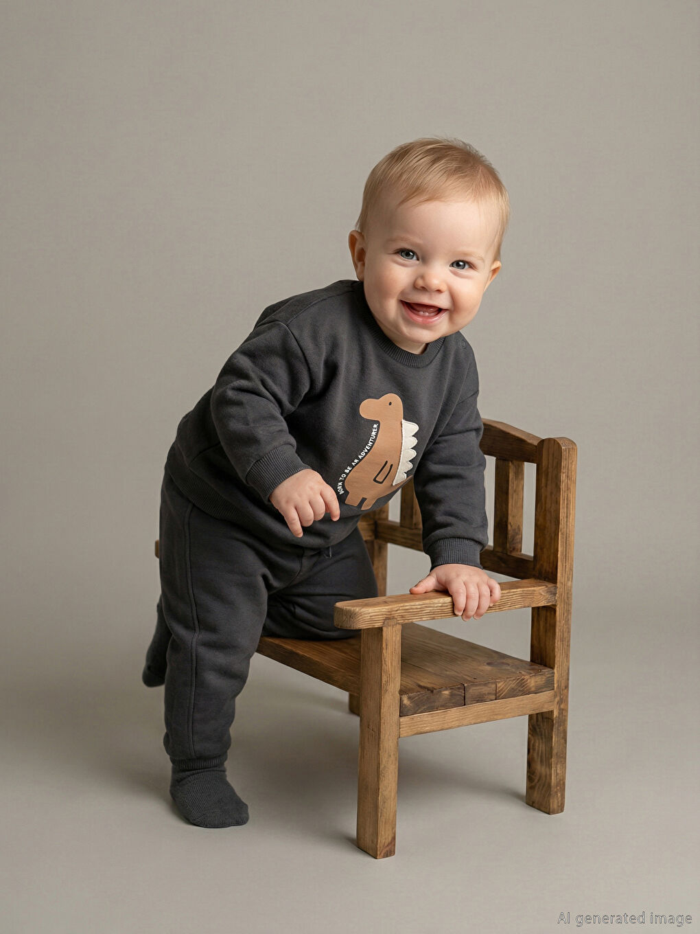 ჩვილი ბიჭი რუხი კომპლექტი