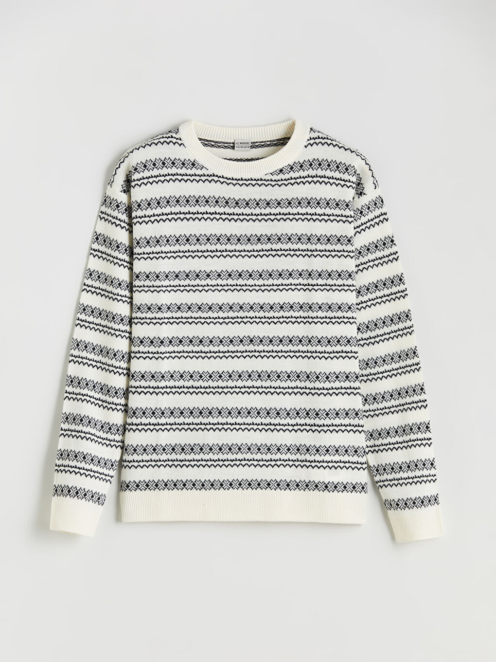 بلوز یەخە خڕ چاپکراوی کوڕان تریکۆ