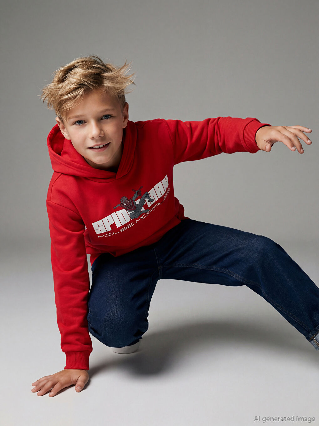 Spider-Man Printed Boys' Thick Sweatshirt