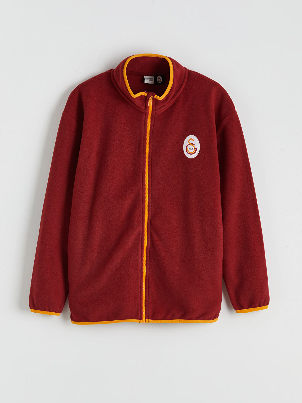 Kırmızı Dik Yaka Galatasaray Nakışlı Erkek Çocuk Polar Hırka