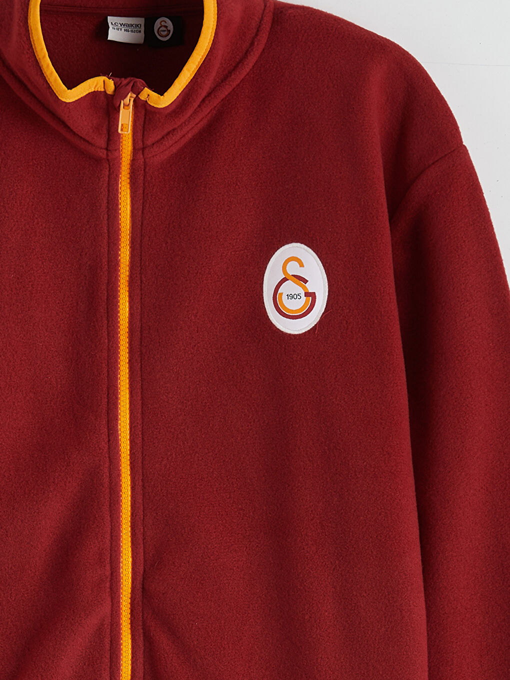 Kırmızı Dik Yaka Galatasaray Nakışlı Erkek Çocuk Polar Hırka-2