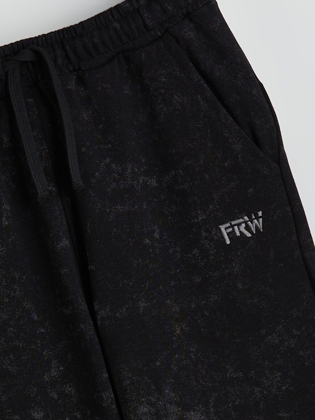 Siyah Beli Lastikli Erkek Çocuk Jogger Eşofman Alt-3