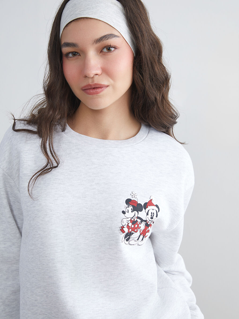 Mickey Mouse Printed Women's Thick Sweatshirt-5