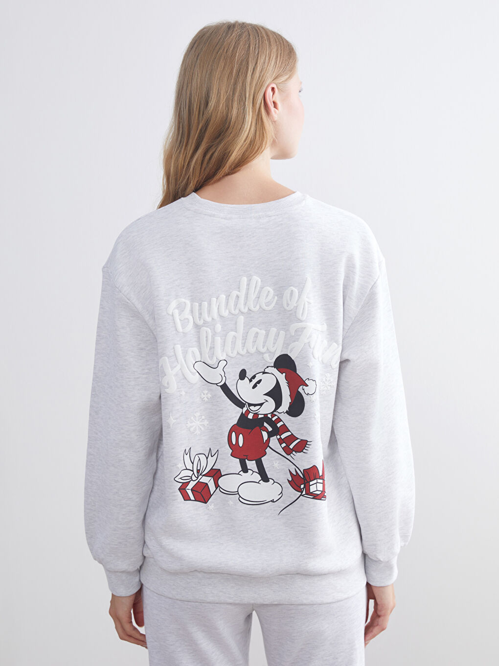 Mickey Mouse Printed Women's Thick Sweatshirt-6