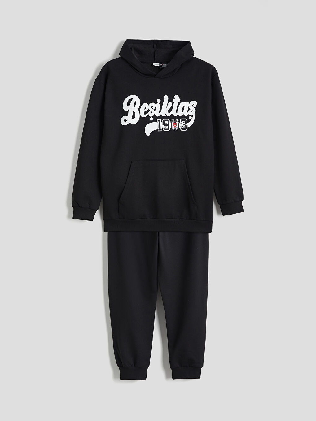 Siyah Beşiktaş Baskılı Erkek Çocuk Eşofman Takımı-1