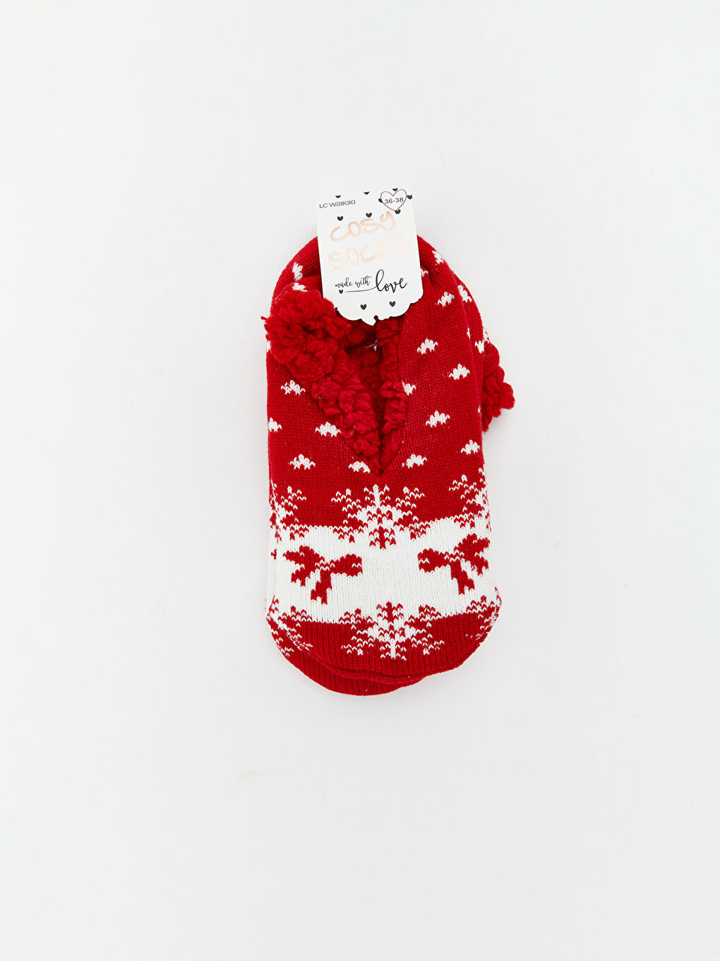 New Year Themed Non-Slip Sole Women's Home Socks-1