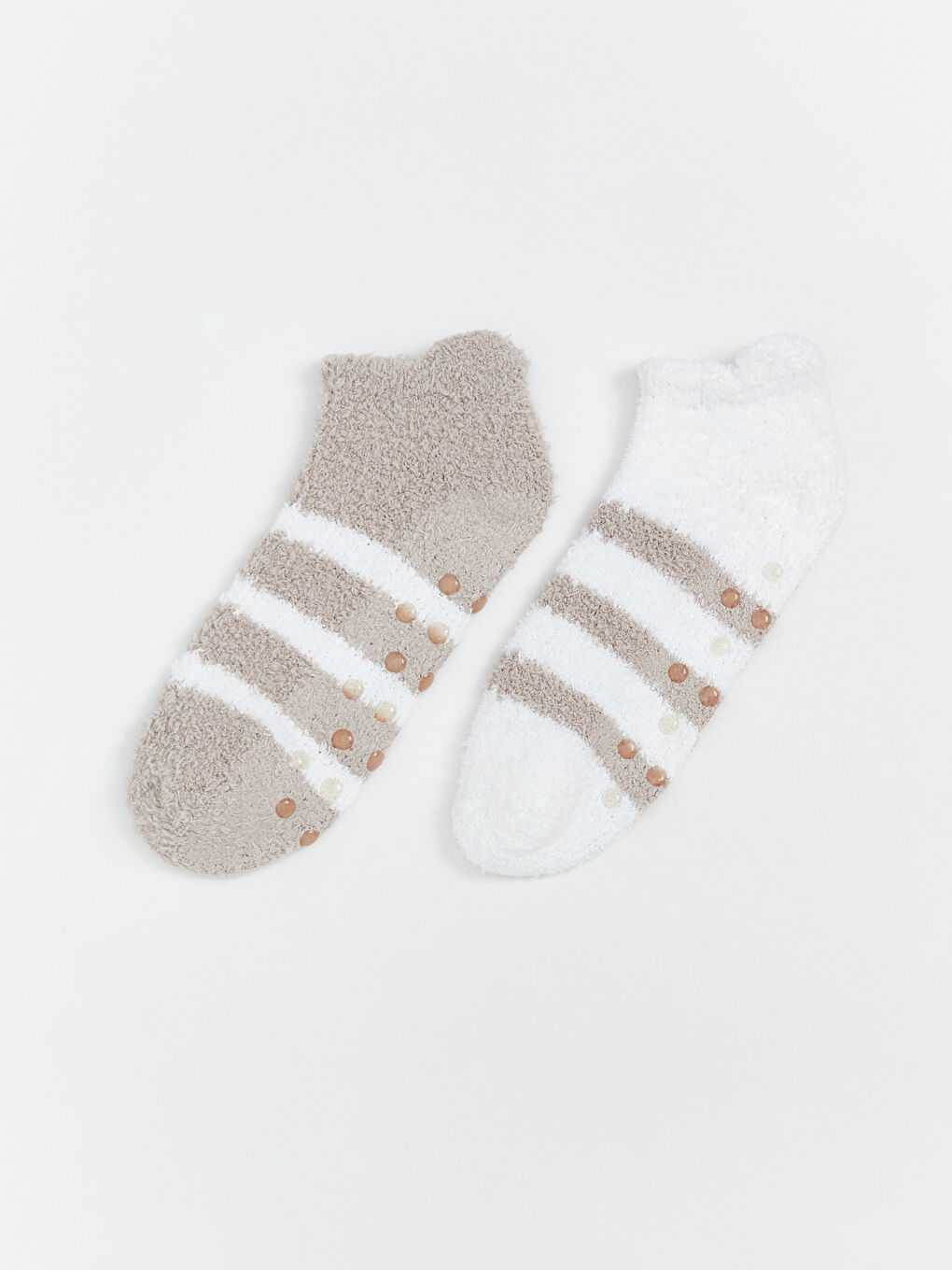 Woman BEIGE Homewear Socks