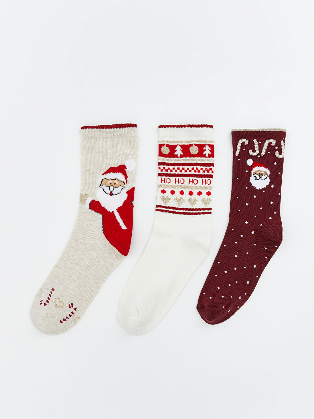 Christmas Themed Women's Ankle Socks 3-Pack