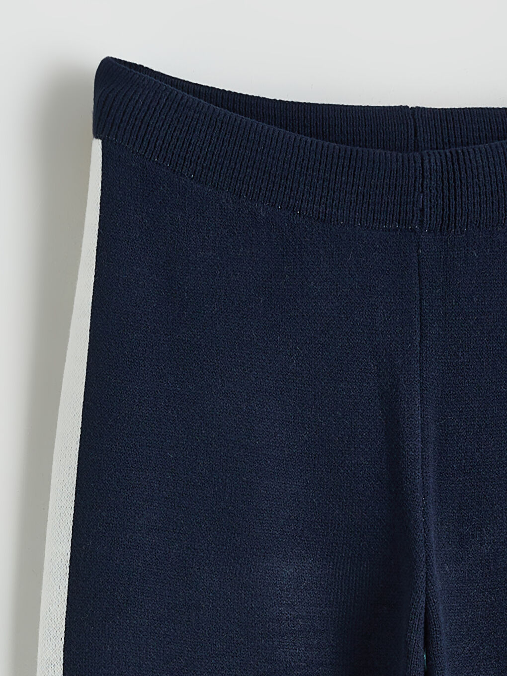 Lacivert Polo Yaka Kız Çocuk Triko Kazak ve Pantolon-5