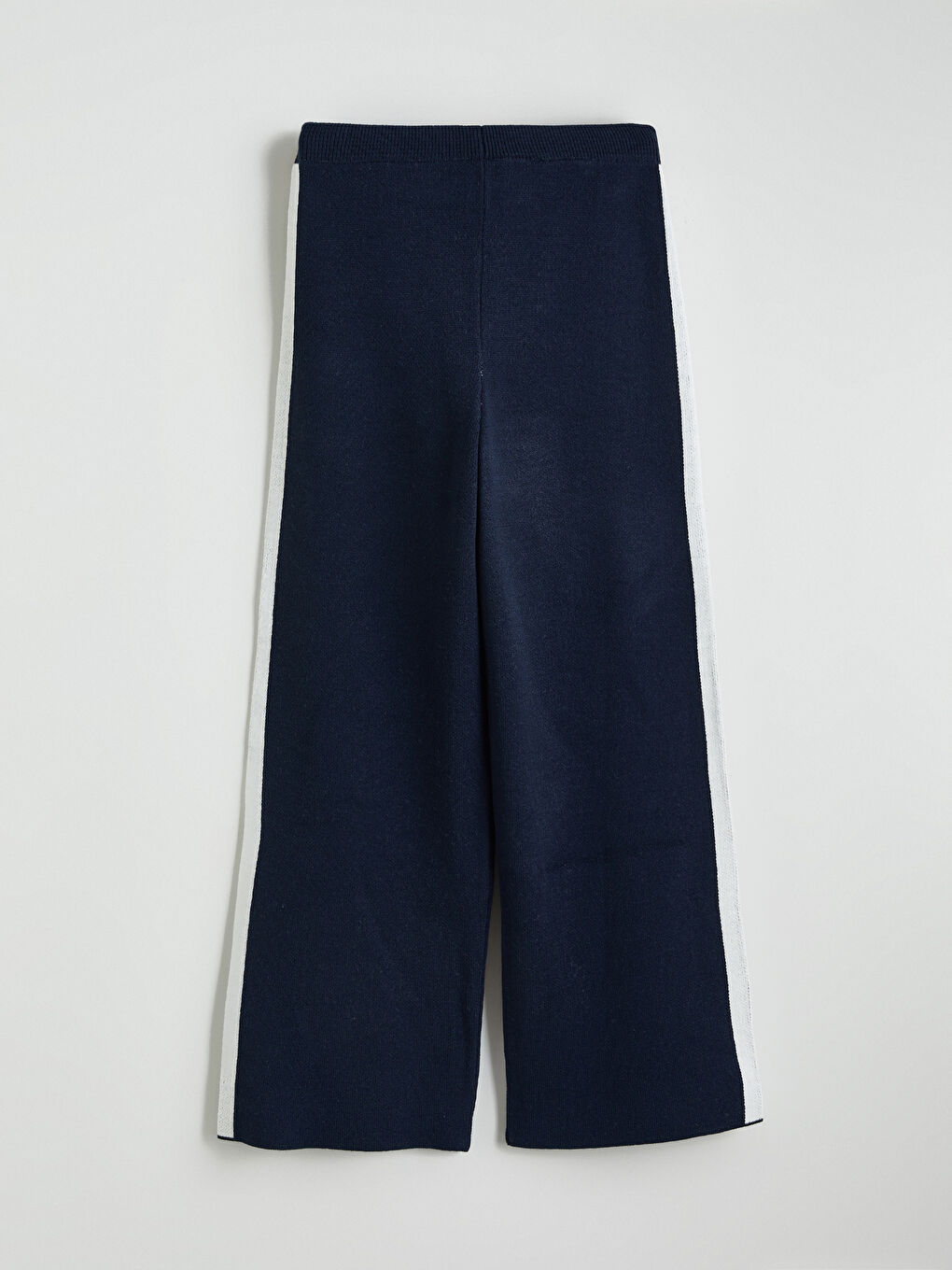 Lacivert Polo Yaka Kız Çocuk Triko Kazak ve Pantolon-6