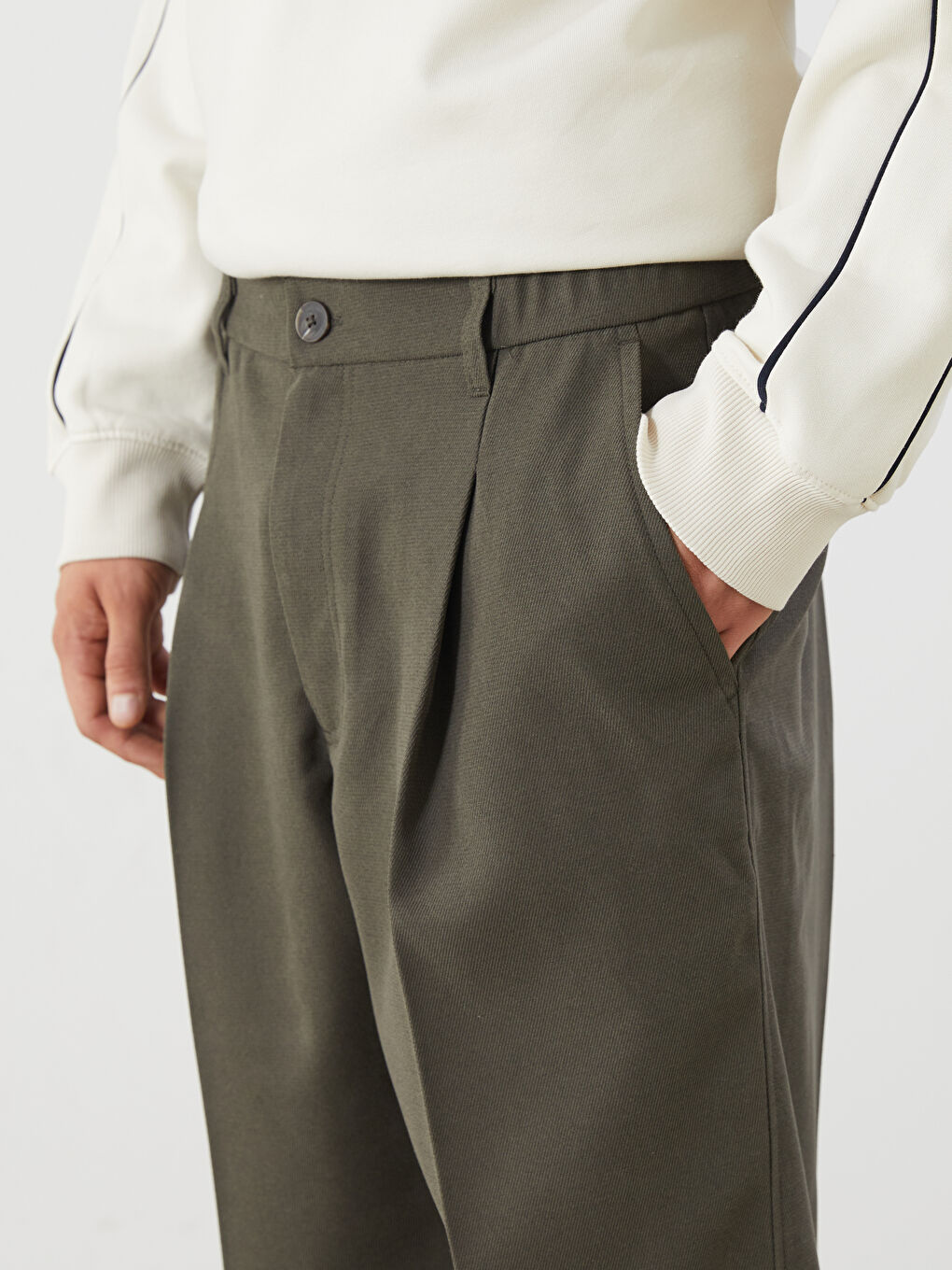 Standard Fit Men's Trousers-2