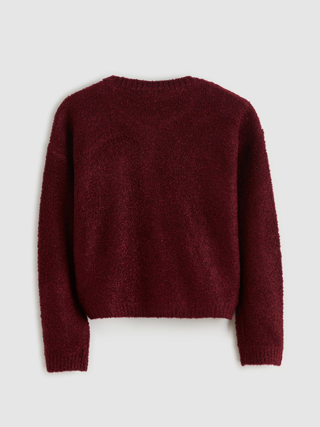 Момиче Бордо Кардиган-1