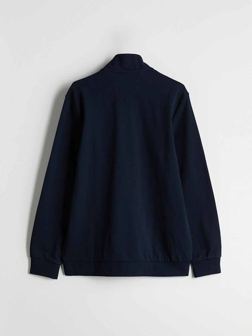 Lacivert Dik Yaka Baskılı Erkek Sweatshirt-5