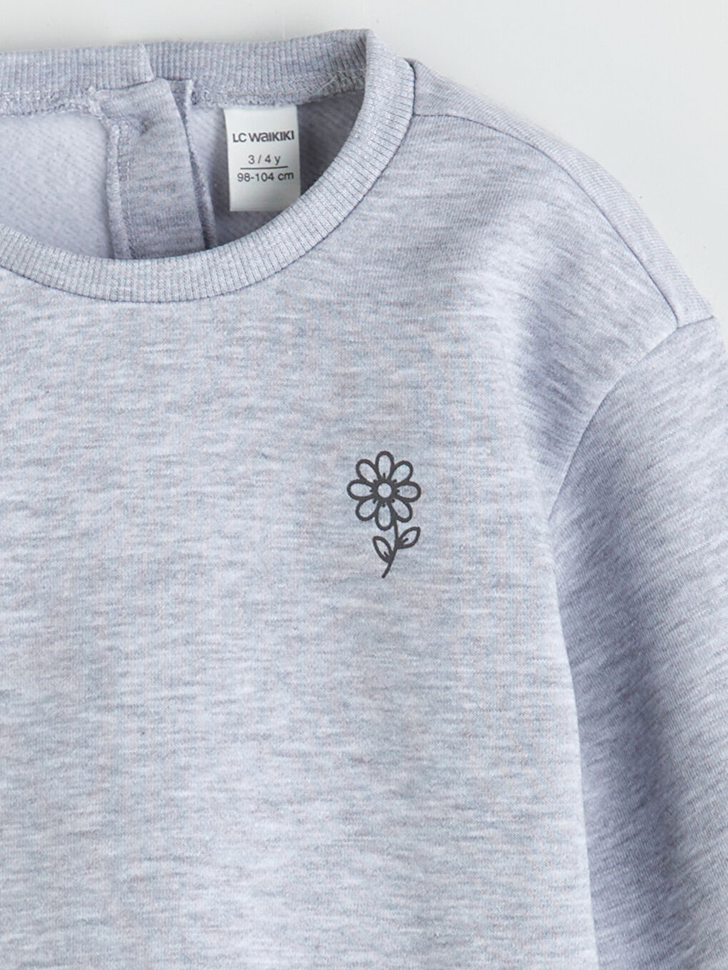 Crew Neck Girls' Sweatshirt-1