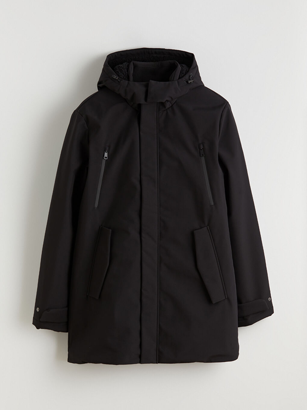 Πάρκα Ανδρικό Παχύ Με Κουκούλα Απλό-5