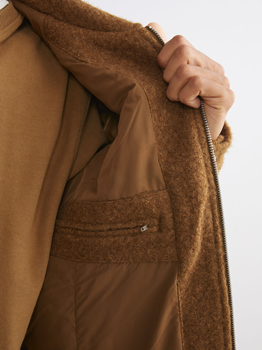 Standard Fit Collared Neck Men's Cachet Coat-8