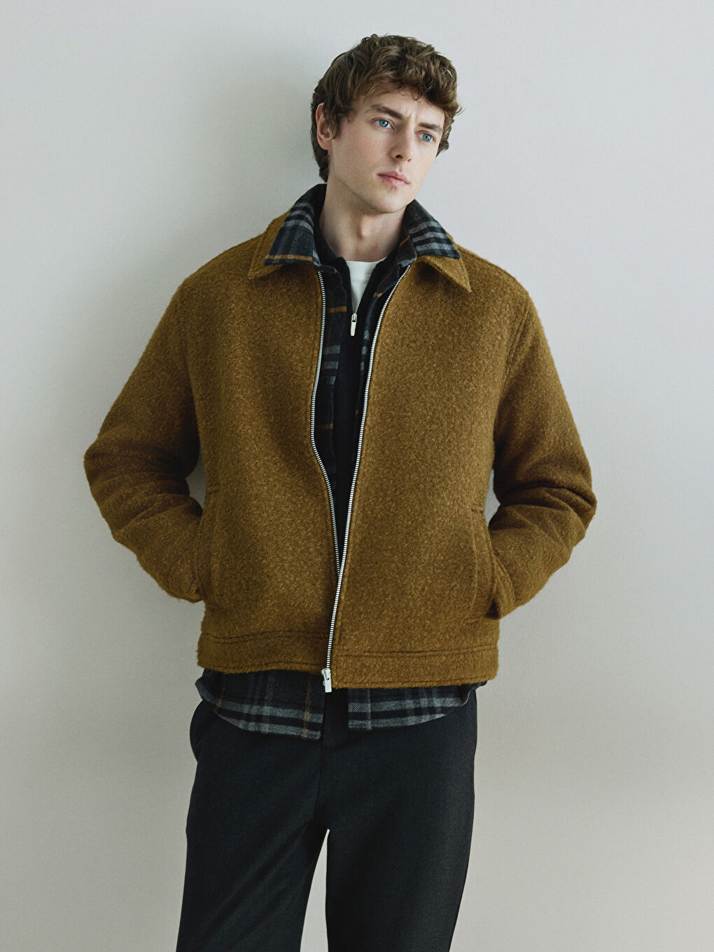 Standard Fit Collared Neck Men's Cachet Coat-2