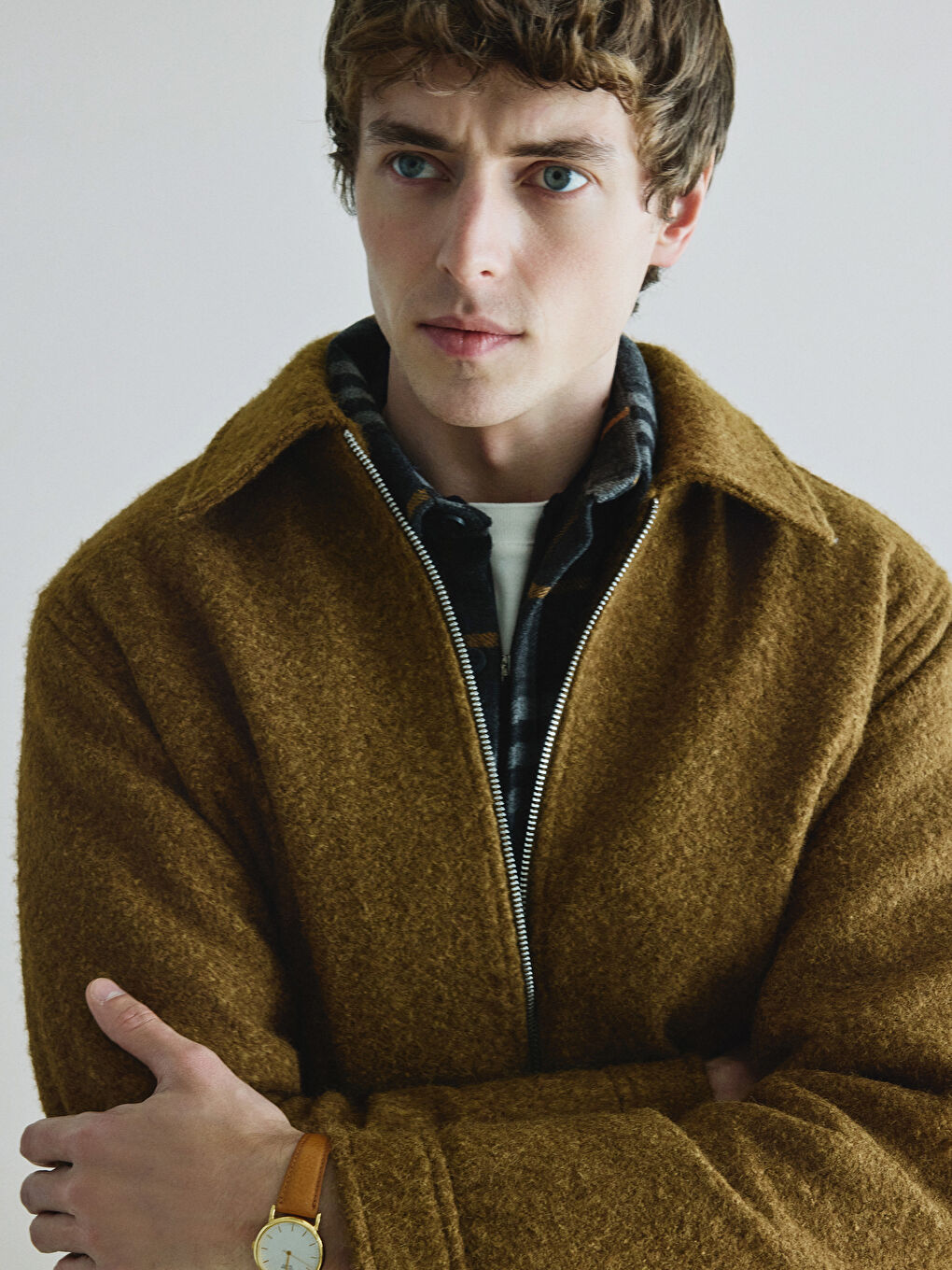 Standard Fit Collared Neck Men's Cachet Coat-3