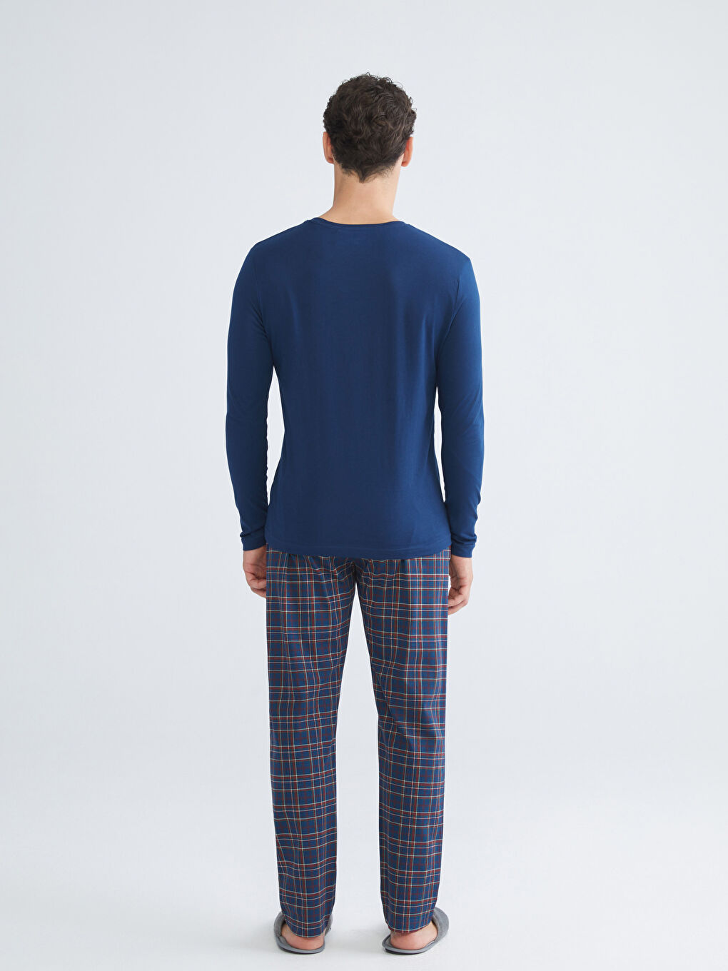 Standard Fit Bear Teddy Printed Men's Pyjama Set-3