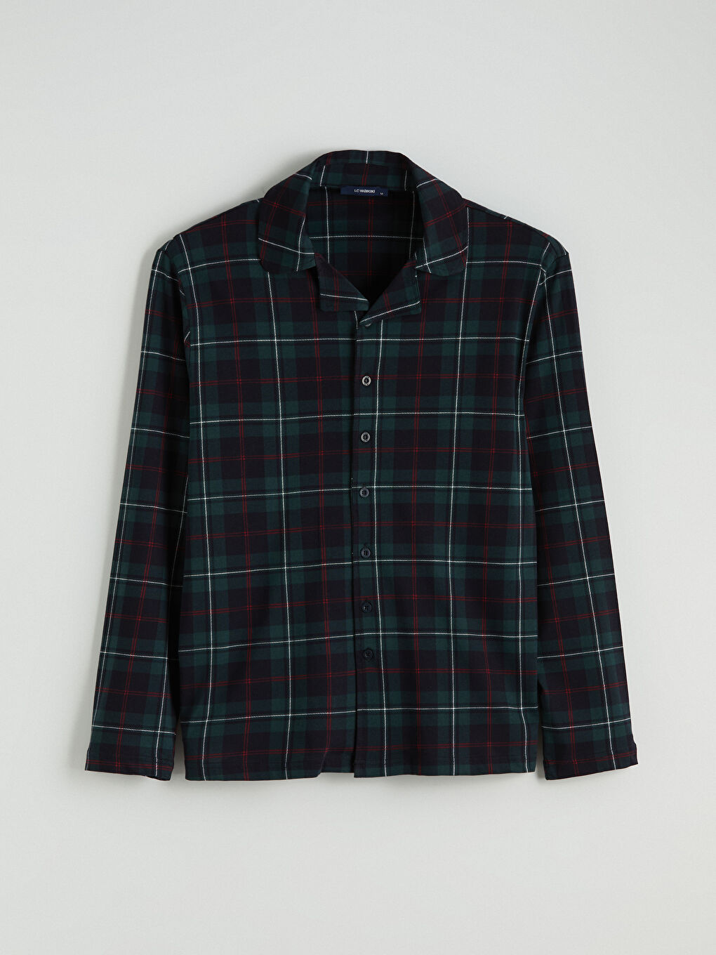 Yeşil Standart Kalıp Erkek Pijama Takımı-5