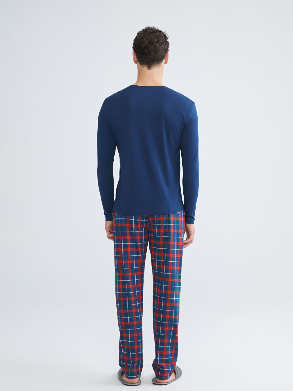 стандартты пішім ерлерге арналған пижама жинағы-3