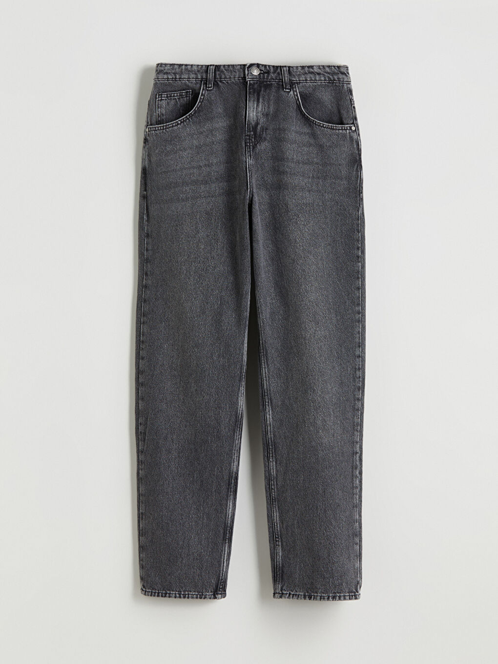 Antrasit Baggy Fit Erkek Jean Pantolon-4