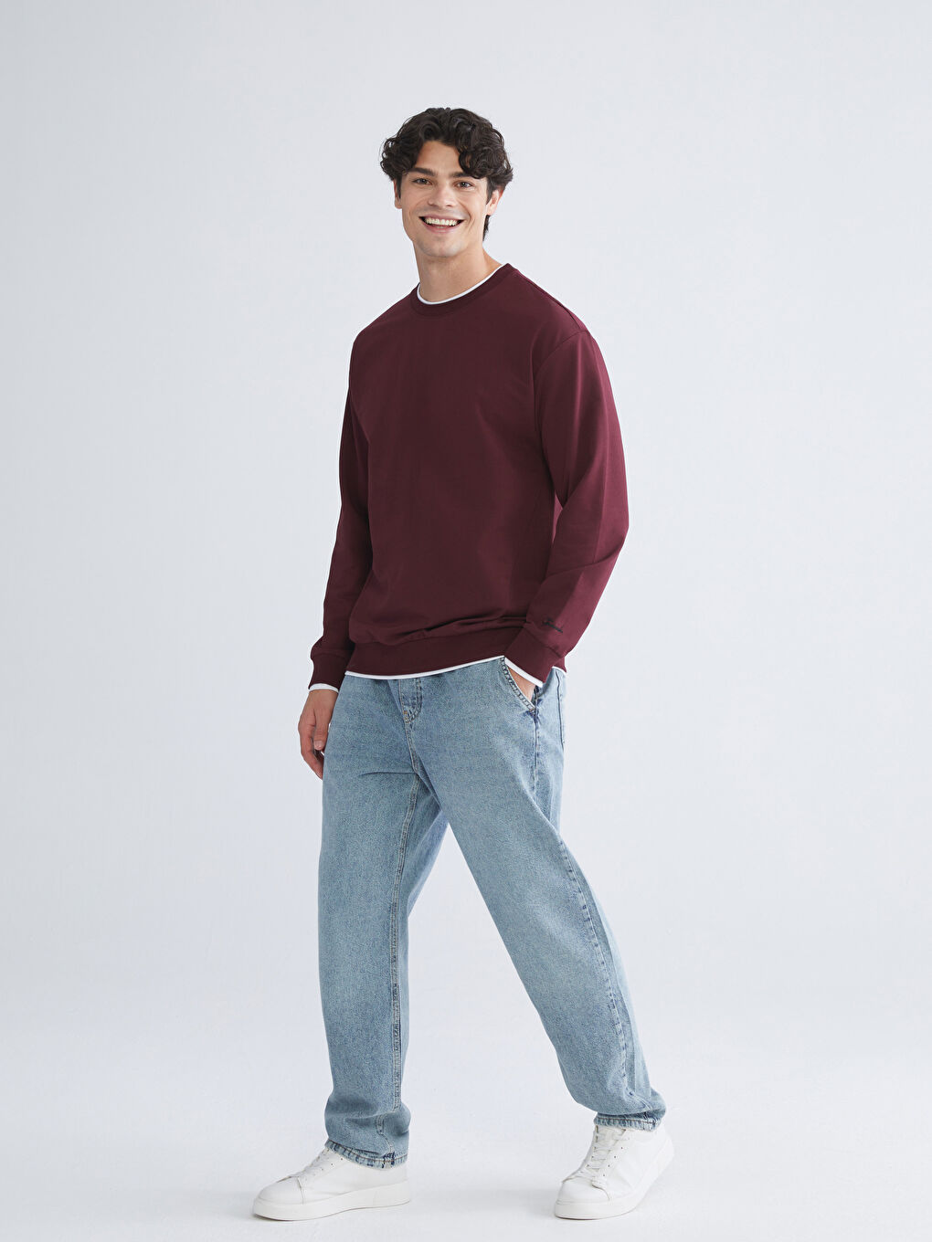 İndigo Baggy Fit Erkek Jean Pantolon