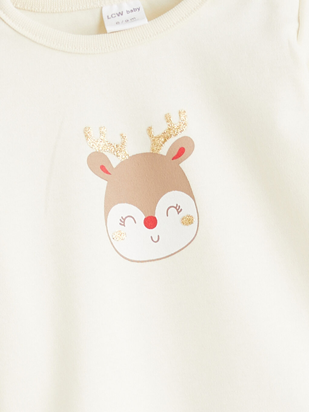 Комплект за бебета момичета с кръгло деколте и принт, 3 опаковки-3