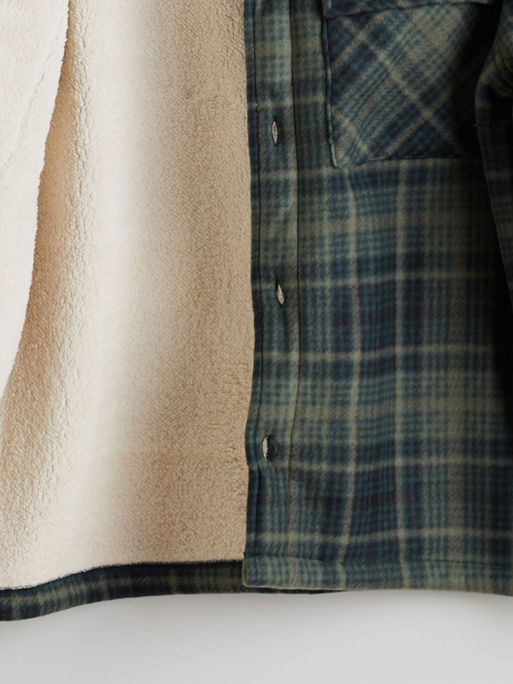 თავისუფალი ჭრის გრძელმკლავიანი მამაკაცის პერანგის ჟაკეტი-6