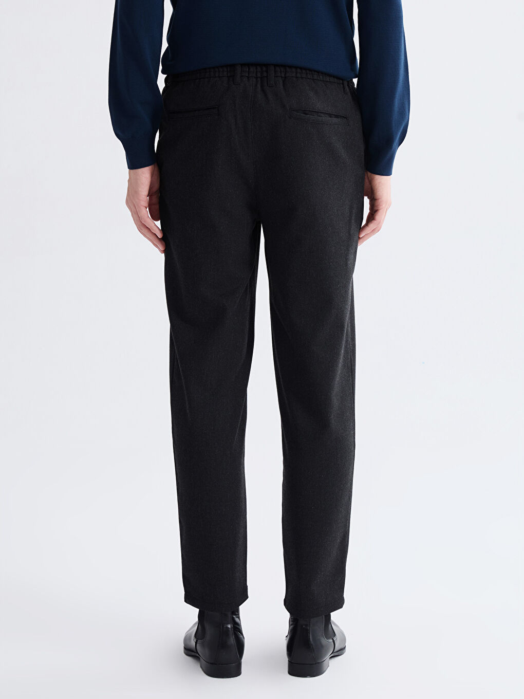 Antrasit Standart Kalıp Erkek Pantolon-5