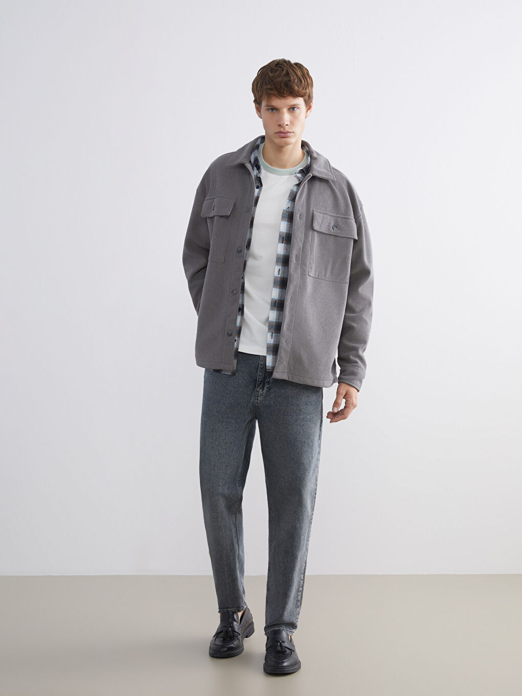 Surchemise GRIS Homme-1