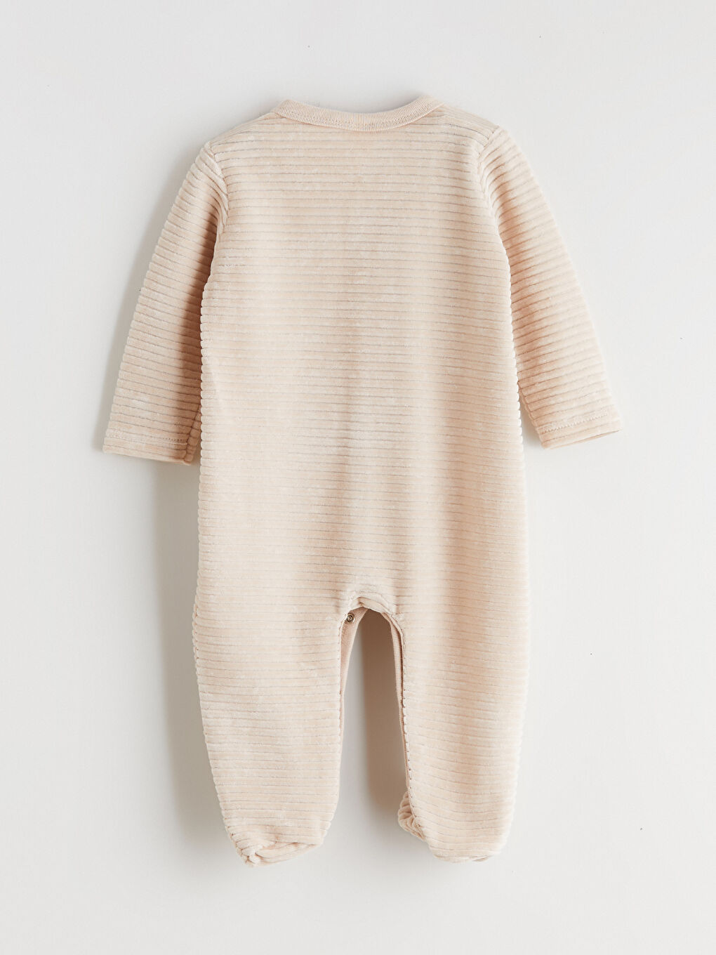 V-Neck Embroidered Velvet Baby Boy Jumpsuit-2